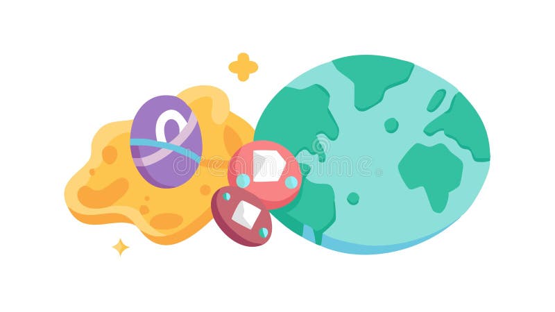Global Connectivity Data Network Worldwide Link Wector Generation AI ilustracja wektor
