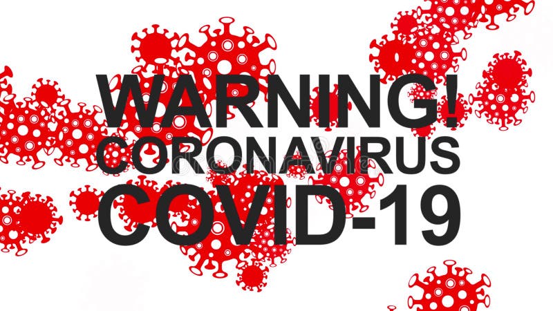 Global coronavirus pandemic looped animation. vector illustration