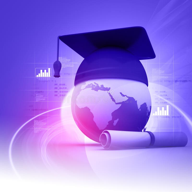 Global education stock illustration