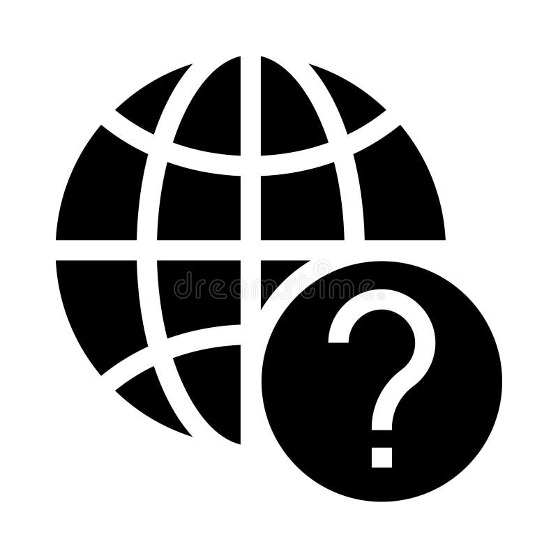 Global help glyphs icon royalty free illustration