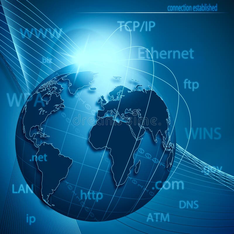 Global information network royalty free illustration