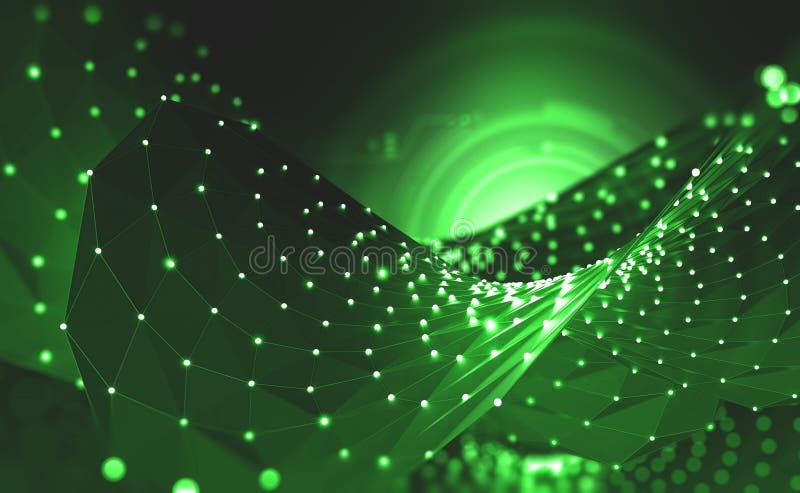 Global information network. The concept of big data stock illustration