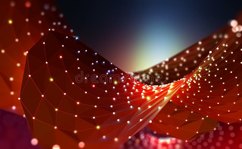Global information network. Concept of big data stock illustration