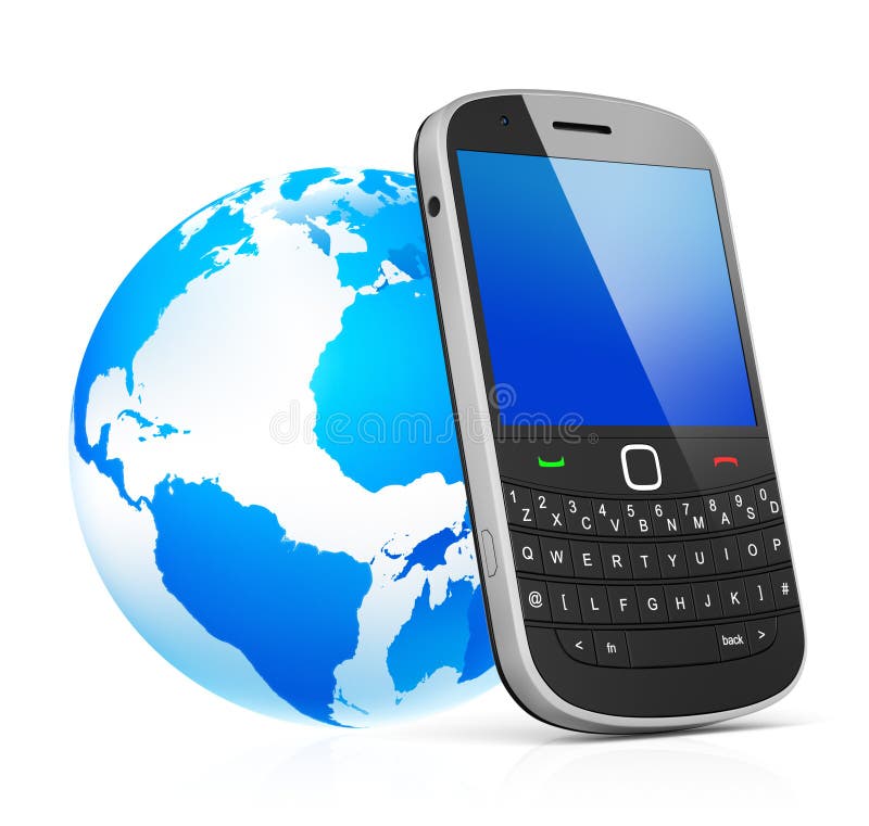 Global mobile networking Digital Connection Concept stock illustration