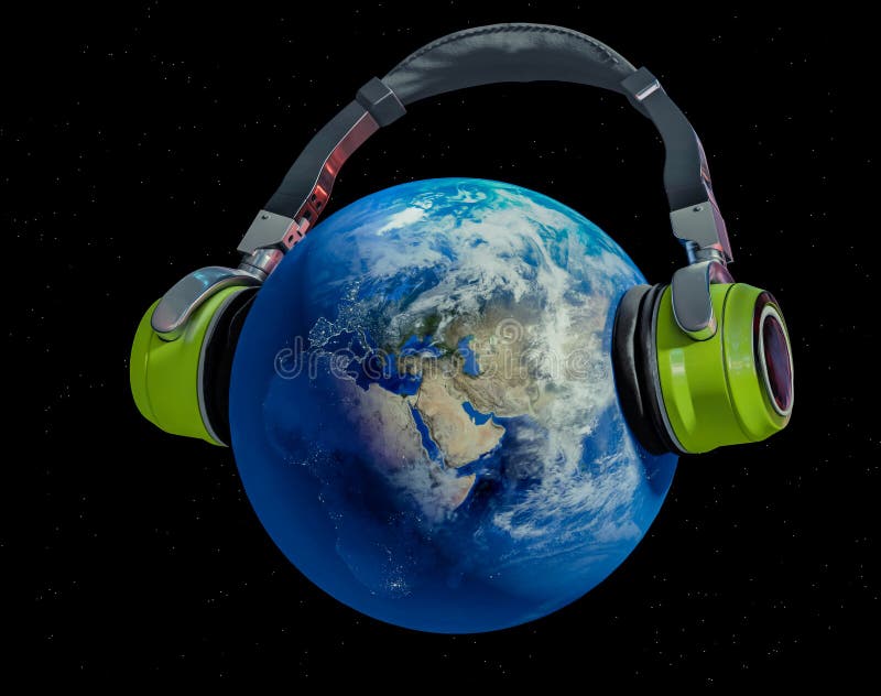 Global music stock illustration