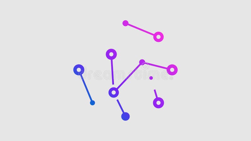 Global network connection graphic animation. Alpha channel vector illustration