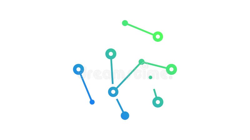 Global network connection graphic animation. 4K resolution vector illustration