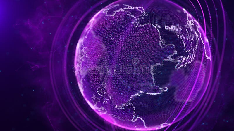 Global Network Connection. World Map Point. Representing ...