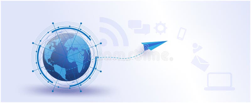Global network,Internet of Things Vector futuristic,system,connections,networking social media. communication data science stock illustration