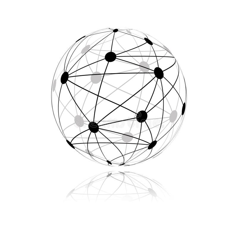 Global network stock illustration