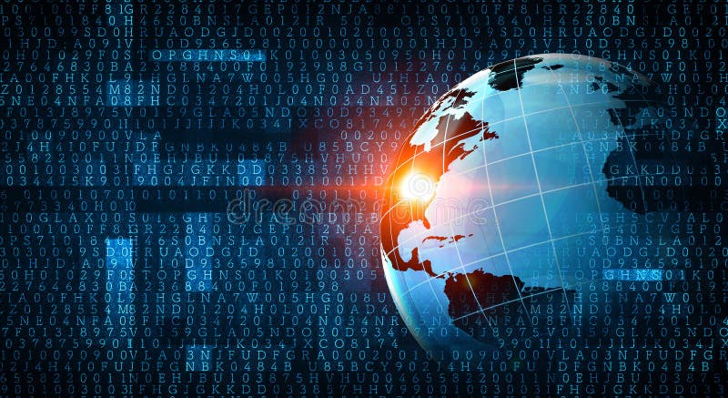 Global networking and connection stock photography