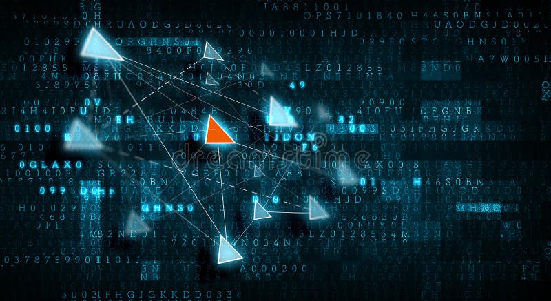 Global networking and connection stock illustration
