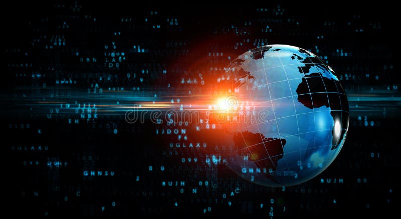 Global networking and connection stock images