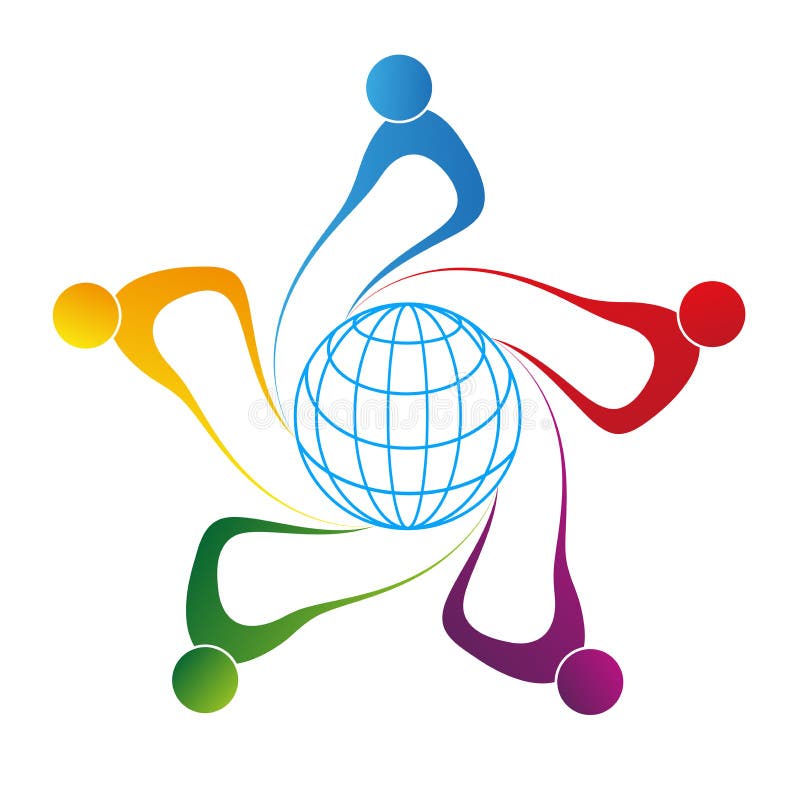 Global people vector illustration