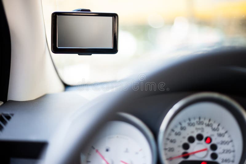 GPS Car Navigation System Stock Image Image of global, control