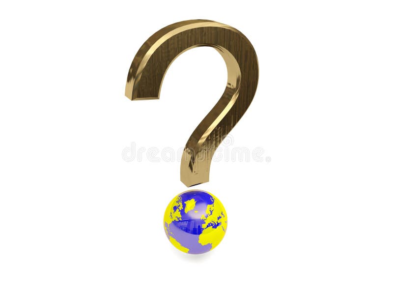 Global question mark royalty free illustration Global question mark royalty free illustration