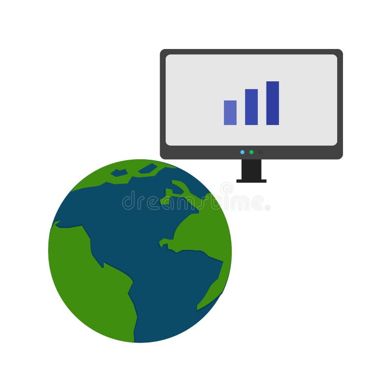 Global Servers royalty free illustration