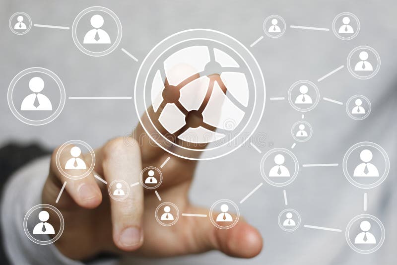 Global teknologi för knapp eller socialt nätverksaffärstecken arkivfoton Global teknologi för knapp eller socialt nätverksaffärstecken arkivfoton