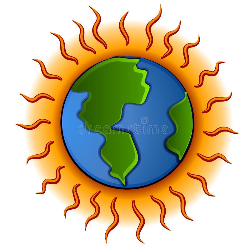 Global Warming Planet Earth royalty free illustration Global Warming Planet Earth royalty free illustration