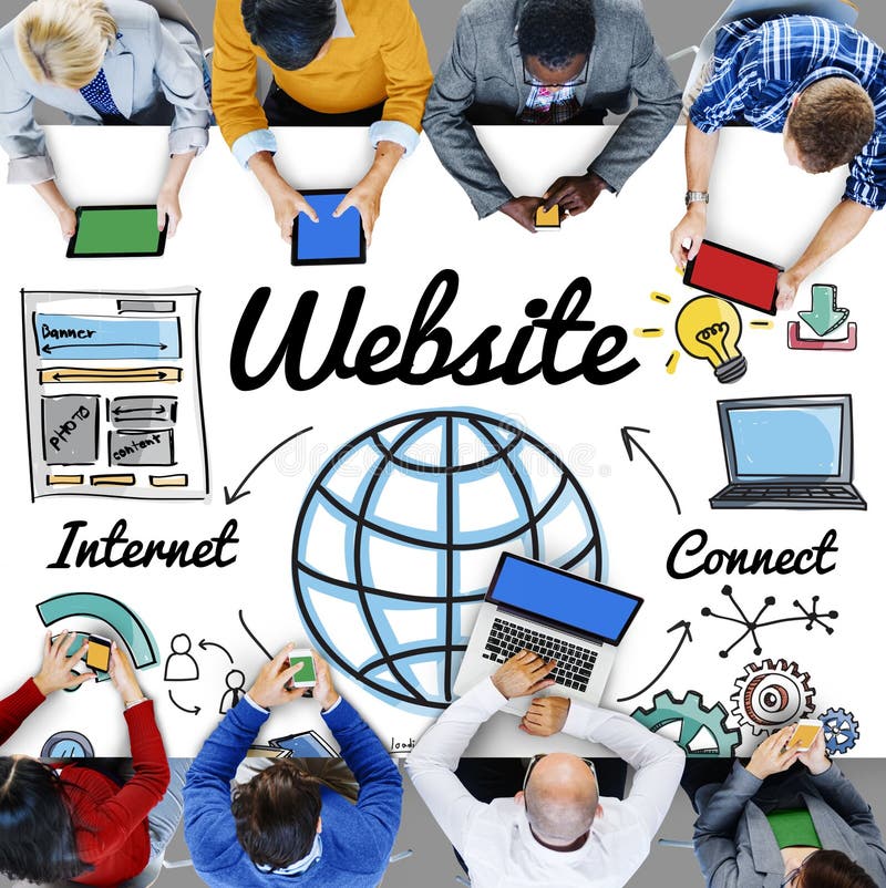 Globale Concept van de websitewww het Online Technologie stock foto Globale Concept van de websitewww het Online Technologie stock foto