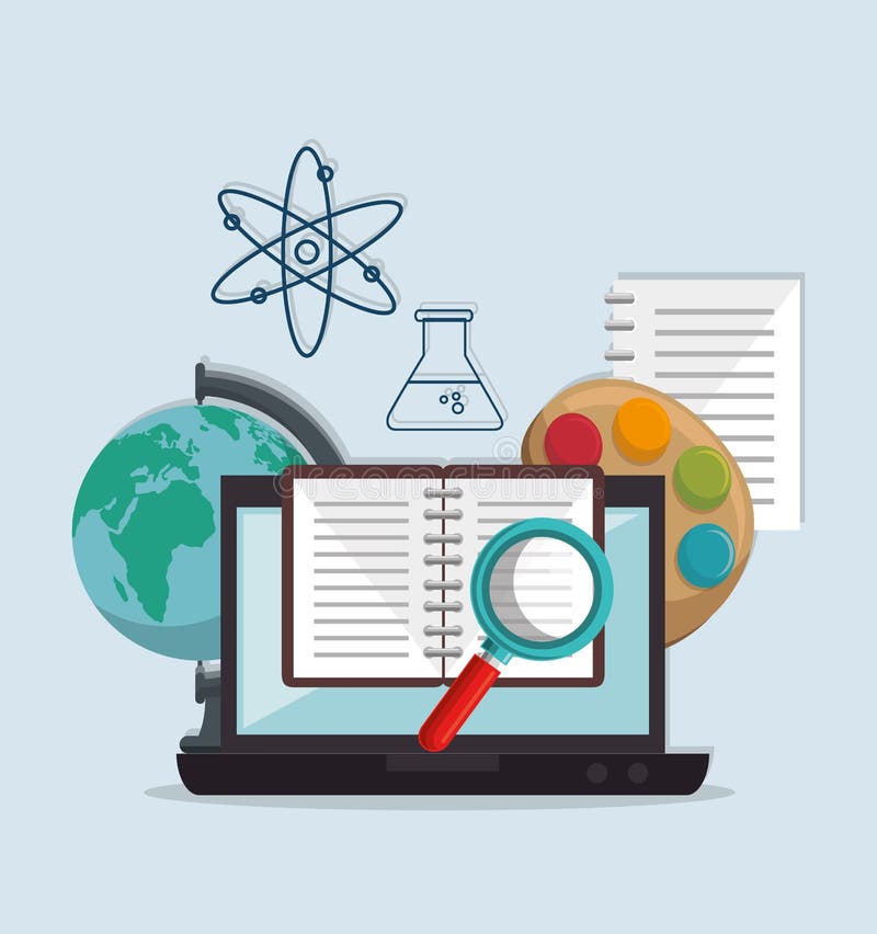 globale Gemeinschaft des E-Learnings stock abbildung globale Gemeinschaft des E-Learnings stock abbildung