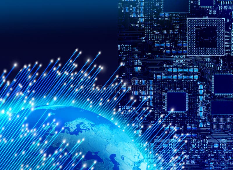 Globales Digitaltechnikkonzept stockfoto