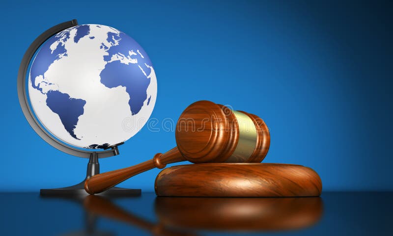 Globales Gerechtigkeits-And International Law-Geschäft lizenzfreie abbildung Globales Gerechtigkeits-And International Law-Geschäft lizenzfreie abbildung
