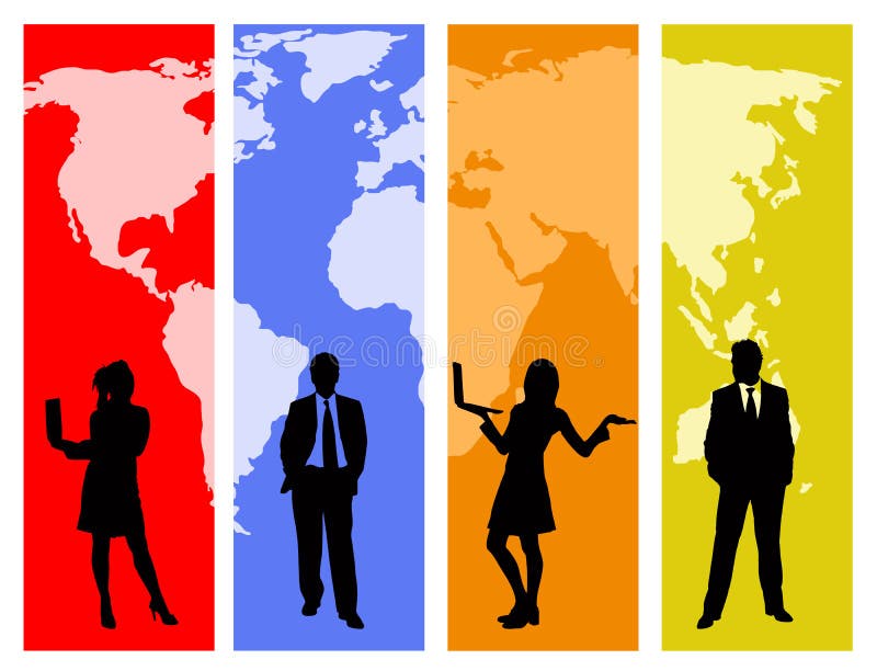 Globales Geschäft vektor abbildung Globales Geschäft vektor abbildung