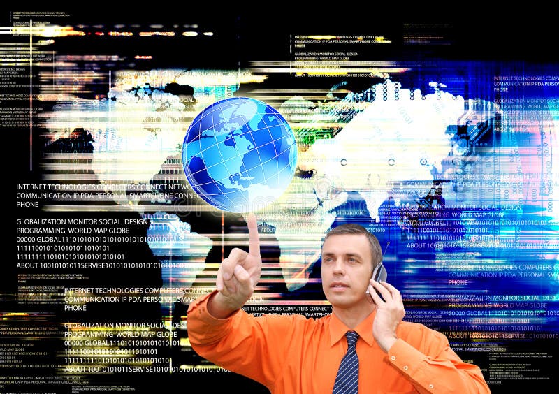 Globalization connection Internet technology stock image Globalization connection Internet technology stock image