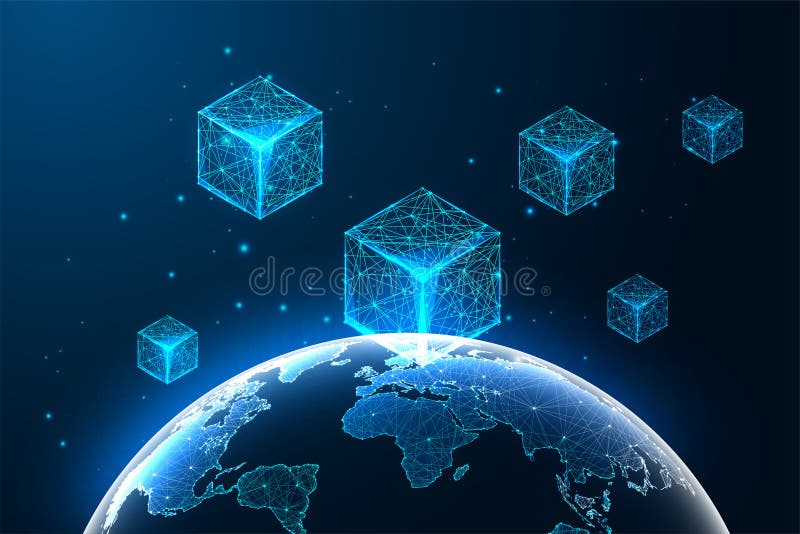 Globalna decentralizacja łączności i innowacje cyfrowe w koncepcji futurystycznej gospodarki kryptologicznej ilustracji