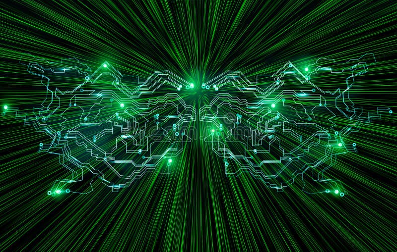 Globalna koncepcja bezpieczeństwa sieci informatycznej w cyberfuturyzmie. przetwarzanie w chmurze danych. koncepcja szybkiej sieci ilustracji