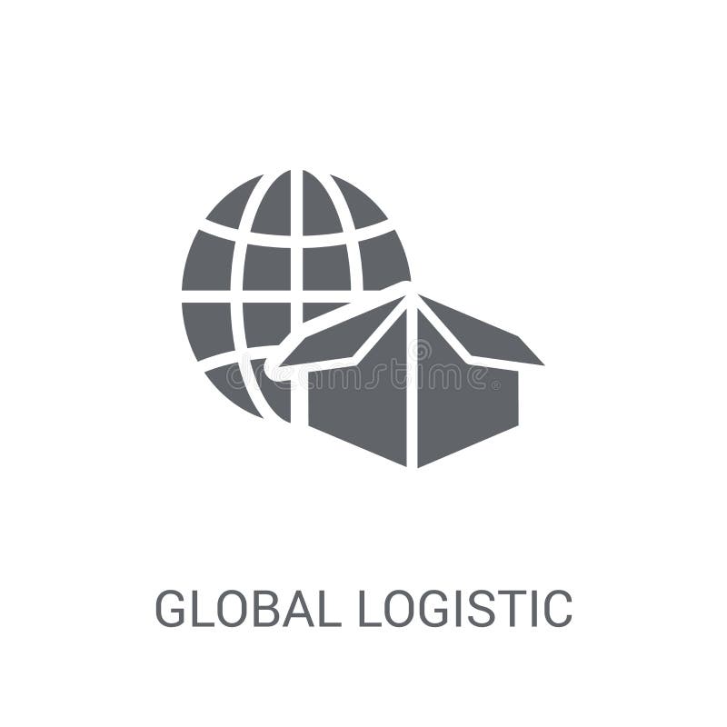 Globalna Logistycznie ikona ilustracja wektor Globalna Logistycznie ikona ilustracja wektor