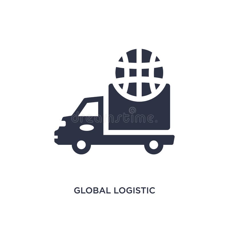 globalna logistycznie ikona na białym tle Prosta element ilustracja od dostawy i logistyki pojęcia ilustracji globalna logistycznie ikona na białym tle Prosta element ilustracja od dostawy i logistyki pojęcia ilustracji
