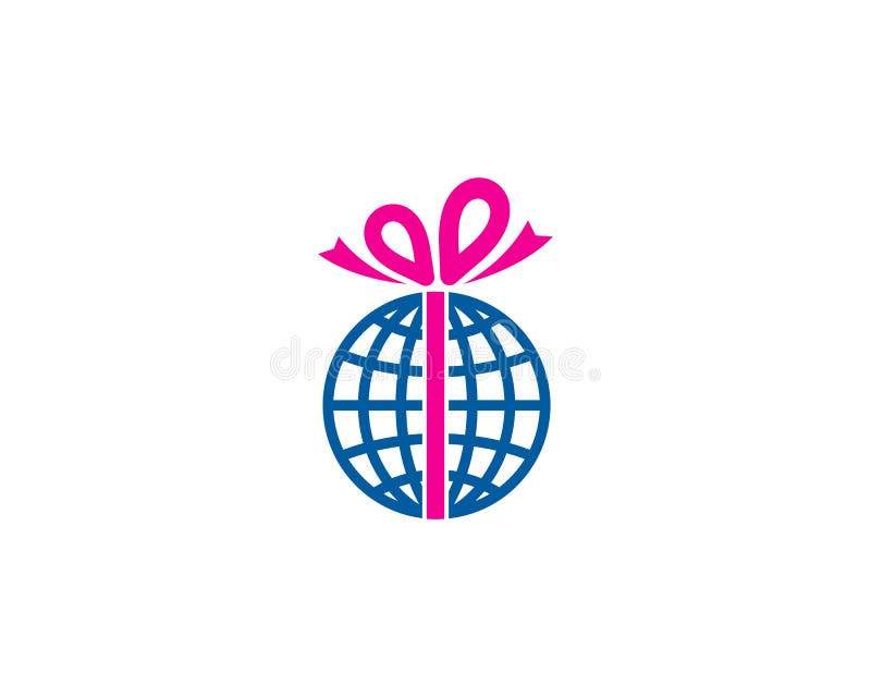 Globalny Międzynarodowy prezent ikony loga projekta element royalty ilustracja Globalny Międzynarodowy prezent ikony loga projekta element royalty ilustracja