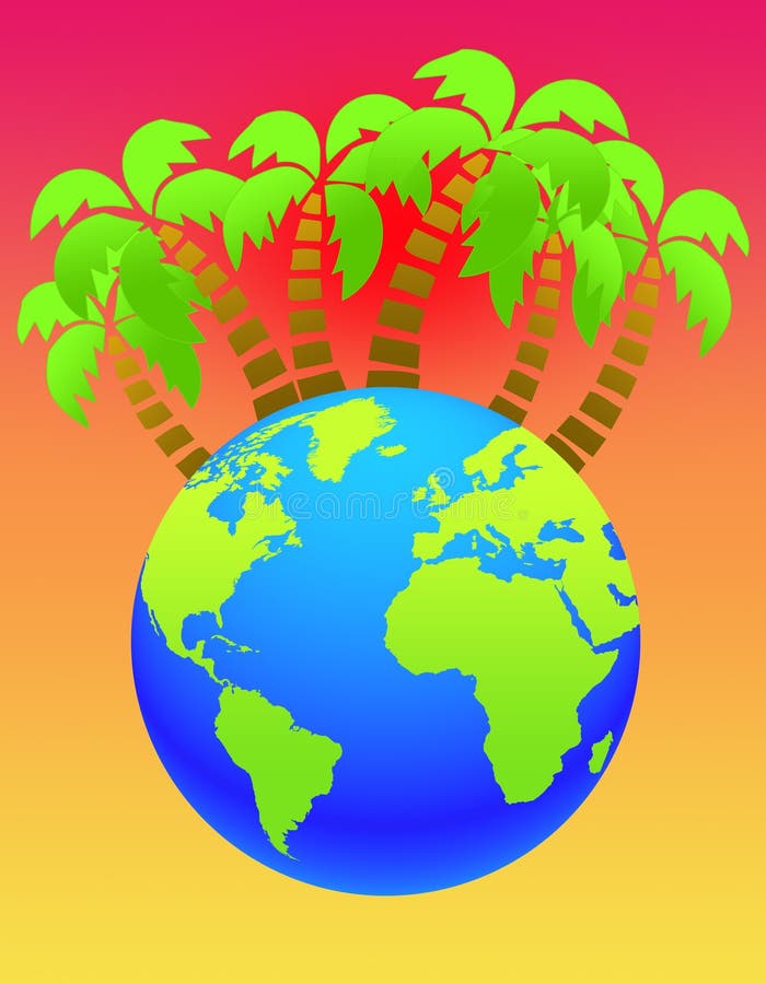 globalny nagrzanie royalty ilustracja globalny nagrzanie royalty ilustracja
