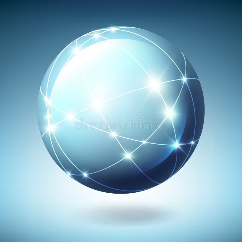 Globe avec des satellites illustration libre de droits Globe avec des satellites illustration libre de droits