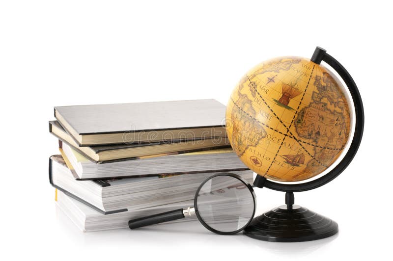 Globe and books stock photo. Image of earth, cartography - 19232836