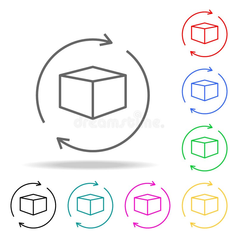 Globe And Box Arrow Icon Colored Icons Element Of Sewing Multi Colored Icon For Mobile Concept And Web Apps Thin Line Icon For W Stock Illustration Illustration Of Button Food 109706921