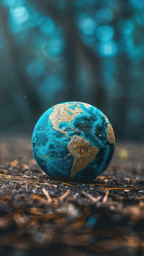 Globe conceptual image, minimalist, beautiful stock illustration