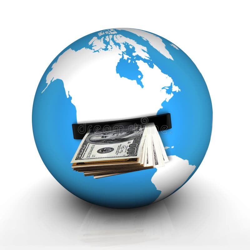 Globe d'argent illustration libre de droits Globe d'argent illustration libre de droits