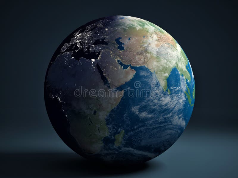 Globe de la terre - Afrique, l'Europe et Asie illustration stock Globe de la terre - Afrique, l'Europe et Asie illustration stock