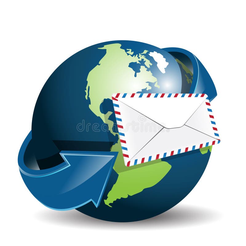 Globe and envelope