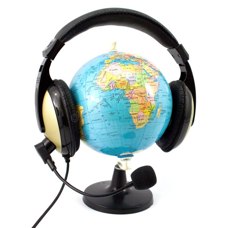 Globe and headphone