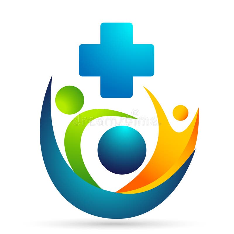 Medical Health Care Clinic People Healthy Life Care Logo Design Icon on ...