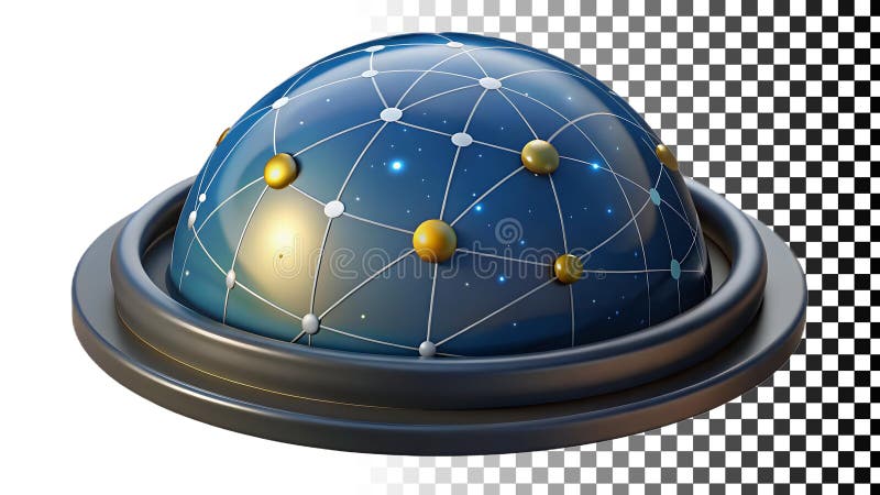 Globe with network connections global communication and technology png transparent image Generative AI. Globe with network connections representing global communication technology and international relations for business or technology related designs png transparent image Generative AI