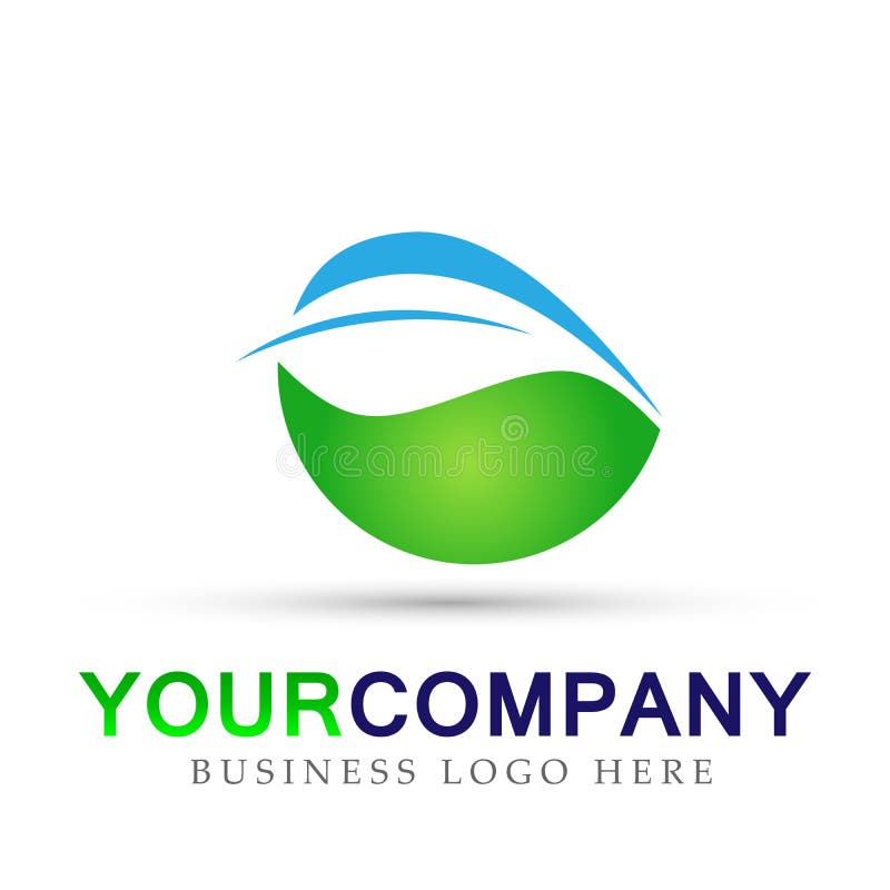 Globe plant leaf water drop logo save water nature symbol global nature elements design on white background vector illustration Globe plant leaf water drop logo save water nature symbol global nature elements design on white background vector illustration