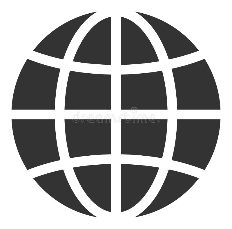 Globe - Raster Icon Illustration stock illustration