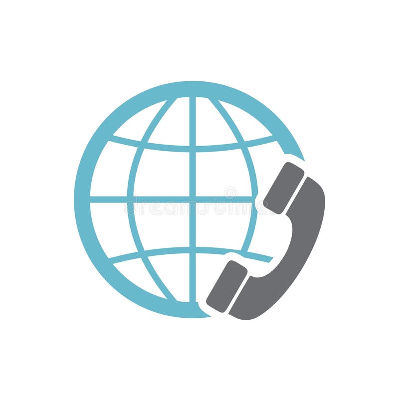 Globe related icon on background for graphic and web design. Simple vector sign. Internet concept symbol for website royalty free illustration
