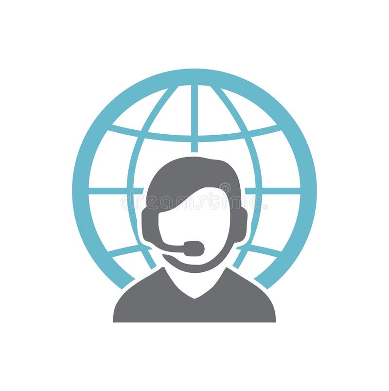 Globe related icon on background for graphic and web design. Simple vector sign. Internet concept symbol for website royalty free illustration