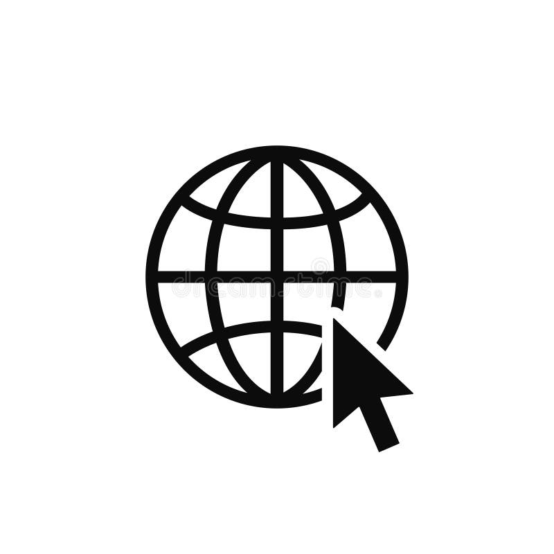 Globe related outline icons. Web apps. Thin line vector icons for website design and development, app development vector illustration